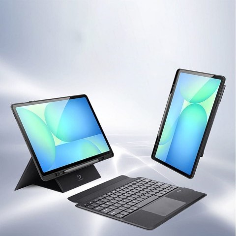 DUX DUCIS etui DK składane z klawiaturą bezprzewodową do SAMSUNG Tab S10 FE Plus czarne