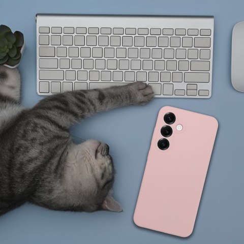 Futerał do Motorola EDGE 60 / 60 FUSION Silicone 2mm pudrowy róż