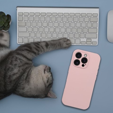 Futerał do iPhone 16 PRO Silicone 2mm zgodny z MagSafe pudrowy róż