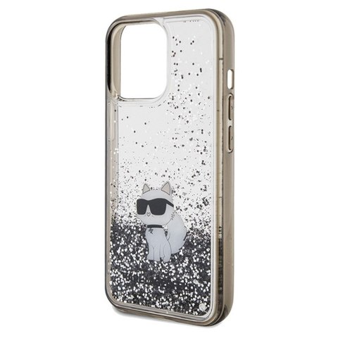 KARL LAGERFELD futerał do IPHONE 13 Pro Max KLHCP13XLKCNSK (Liquid Glitter C) transparentny