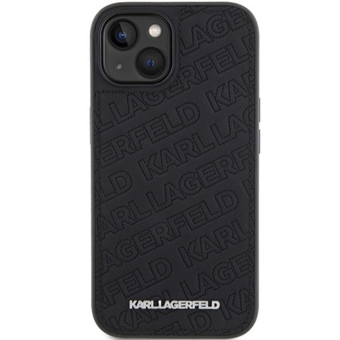 KARL LAGERFELD futerał do IPHONE 15 KLHCP15SPQKPMK (Quilted Pattern) czarny