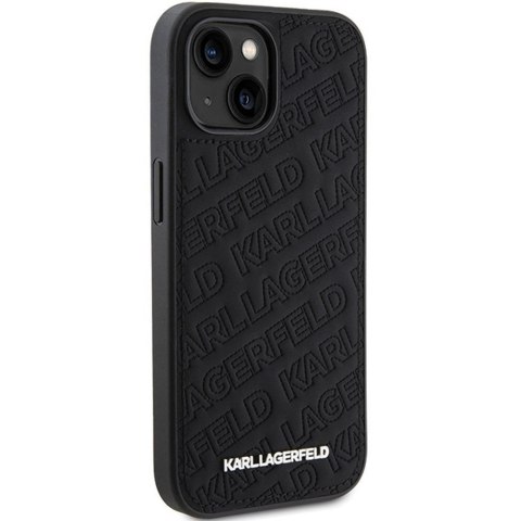 KARL LAGERFELD futerał do IPHONE 15 KLHCP15SPQKPMK (Quilted Pattern) czarny