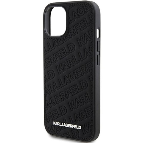 KARL LAGERFELD futerał do IPHONE 15 KLHCP15SPQKPMK (Quilted Pattern) czarny