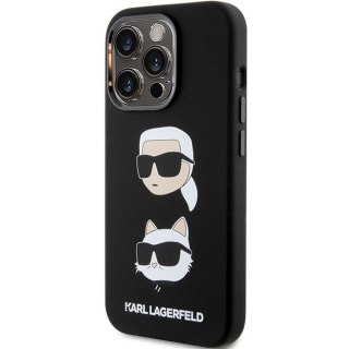 KARL LAGERFELD futerał do IPHONE 15 Pro Max KLHCP15XSDHKCNK (Silicone KC) czarny