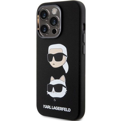 KARL LAGERFELD futerał do IPHONE 15 Pro Max KLHCP15XSDHKCNK (Silicone KC) czarny