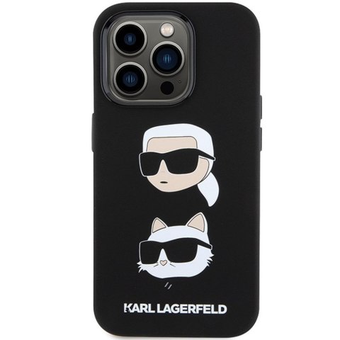 KARL LAGERFELD futerał do IPHONE 15 Pro Max KLHCP15XSDHKCNK (Silicone KC) czarny