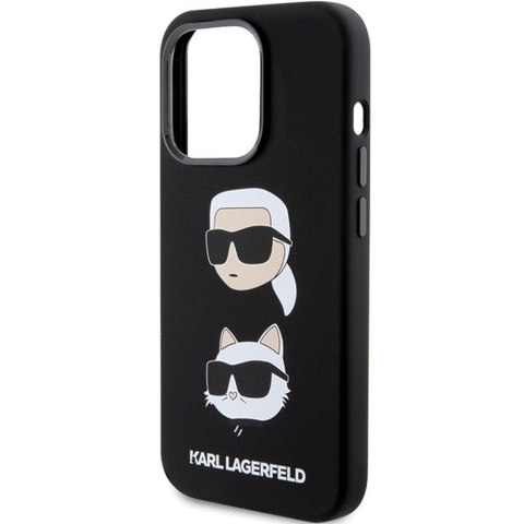 KARL LAGERFELD futerał do IPHONE 15 Pro Max KLHCP15XSDHKCNK (Silicone KC) czarny