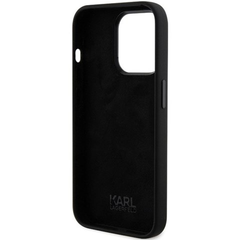 KARL LAGERFELD futerał do IPHONE 15 Pro Max KLHCP15XSDHKCNK (Silicone KC) czarny