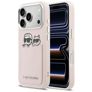 KARL LAGERFELD futerał do IPHONE 17 Pro KLHCP17L6PCSPKCP (PU W/ K&C Print & Pocket) różowy