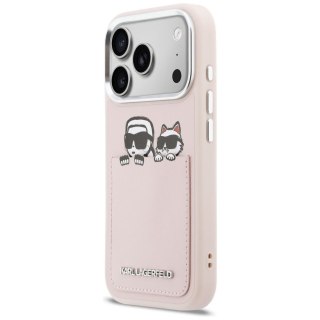 KARL LAGERFELD futerał do IPHONE 17 Pro KLHCP17L6PCSPKCP (PU W/ K&C Print & Pocket) różowy
