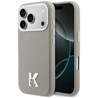 KARL LAGERFELD futerał do IPHONE 17 Pro Max kompatybilny z MagSafe KLHMP17X5PGFKHGG (PU FW W/ KHead Logo) szary