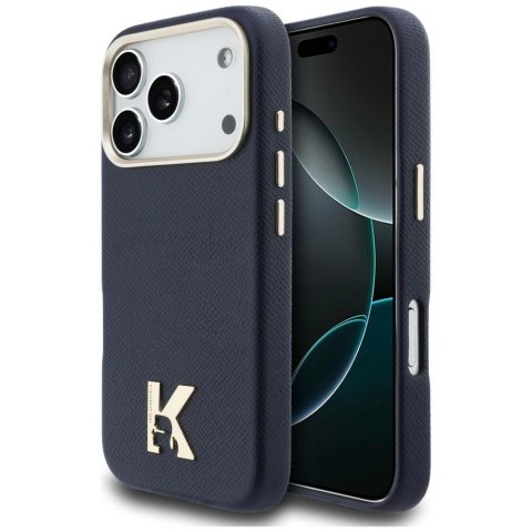 KARL LAGERFELD futerał do IPHONE 17 Pro kompatybilny z MagSafe KLHMP17L5PGFKHGB (PU FW W/ KHead Logo) niebieski