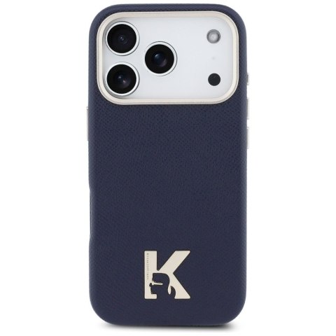 KARL LAGERFELD futerał do IPHONE 17 Pro kompatybilny z MagSafe KLHMP17L5PGFKHGB (PU FW W/ KHead Logo) niebieski