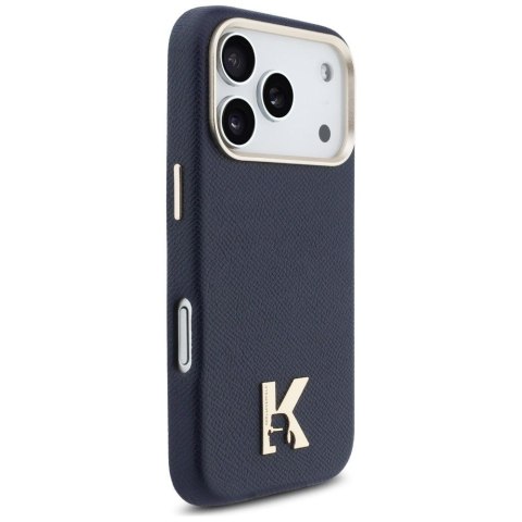 KARL LAGERFELD futerał do IPHONE 17 Pro kompatybilny z MagSafe KLHMP17L5PGFKHGB (PU FW W/ KHead Logo) niebieski