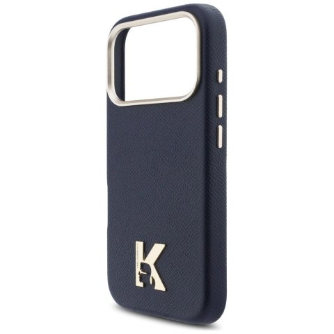 KARL LAGERFELD futerał do IPHONE 17 Pro kompatybilny z MagSafe KLHMP17L5PGFKHGB (PU FW W/ KHead Logo) niebieski