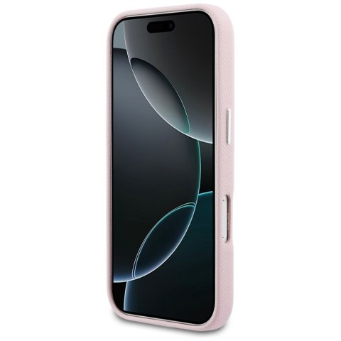 KARL LAGERFELD futerał do IPHONE 17 Pro kompatybilny z MagSafe KLHMP17L5PGFKHGP (PU FW W/ KHead Logo) różowy