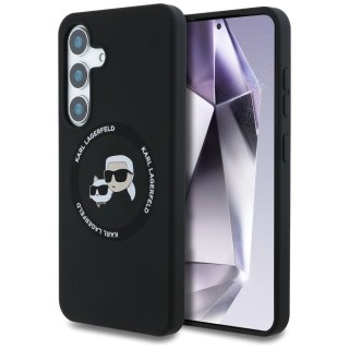 KARL LAGERFELD futerał do SAMSUNG S25 KLHMS25SSKCHTCK (Magnetic Silicone Double Heads) czarny