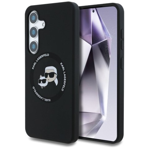 KARL LAGERFELD futerał do SAMSUNG S25 KLHMS25SSKCHTCK (Magnetic Silicone Double Heads) czarny