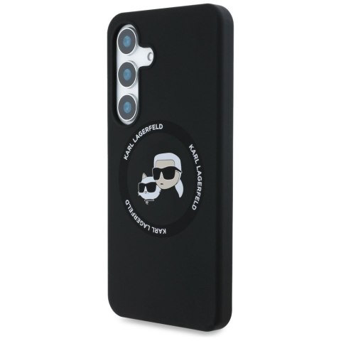 KARL LAGERFELD futerał do SAMSUNG S25 KLHMS25SSKCHTCK (Magnetic Silicone Double Heads) czarny