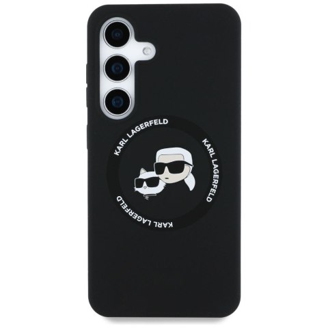 KARL LAGERFELD futerał do SAMSUNG S25 KLHMS25SSKCHTCK (Magnetic Silicone Double Heads) czarny