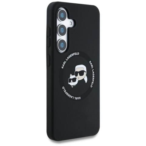 KARL LAGERFELD futerał do SAMSUNG S25 KLHMS25SSKCHTCK (Magnetic Silicone Double Heads) czarny