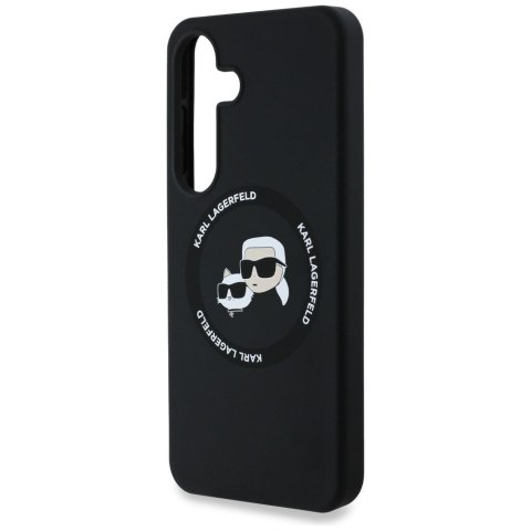 KARL LAGERFELD futerał do SAMSUNG S25 KLHMS25SSKCHTCK (Magnetic Silicone Double Heads) czarny