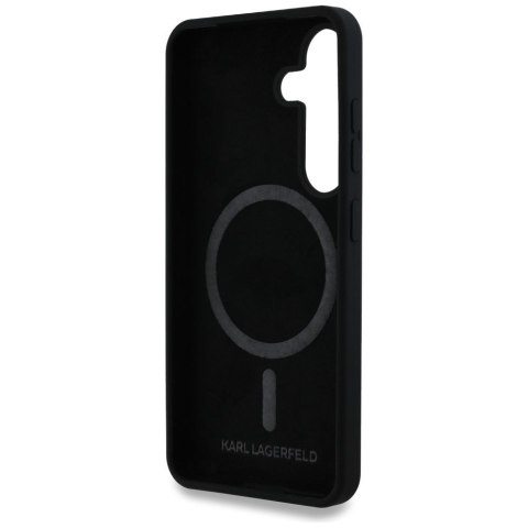 KARL LAGERFELD futerał do SAMSUNG S25 KLHMS25SSKCHTCK (Magnetic Silicone Double Heads) czarny