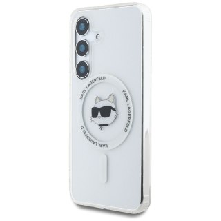 KARL LAGERFELD futerał do SAMSUNG S25 Plus KLHMS25MHLSCHH (Magnetic IML Metal Choupette Head) biały