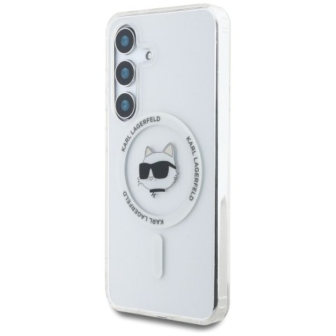 KARL LAGERFELD futerał do SAMSUNG S25 Plus KLHMS25MHLSCHH (Magnetic IML Metal Choupette Head) biały