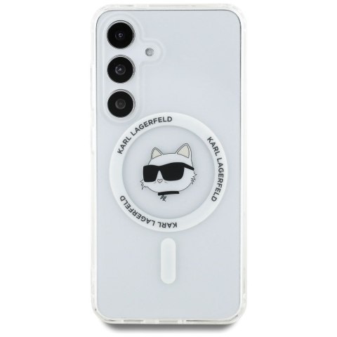 KARL LAGERFELD futerał do SAMSUNG S25 Plus KLHMS25MHLSCHH (Magnetic IML Metal Choupette Head) biały