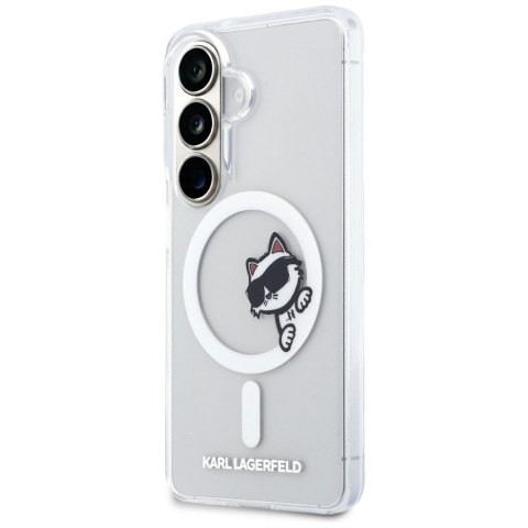 KARL LAGERFELD futerał do SAMSUNG S26 Plus KLHMS26M6HCPSCT (Magnetic IML Peekaboo Choupette) transparentny
