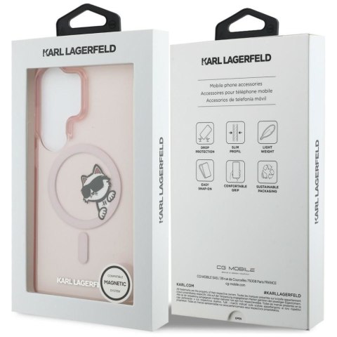KARL LAGERFELD futerał do SAMSUNG S26 Ultra KLHMS26L6HCPSCP (Magnetic IML Peekaboo Choupette) różowy