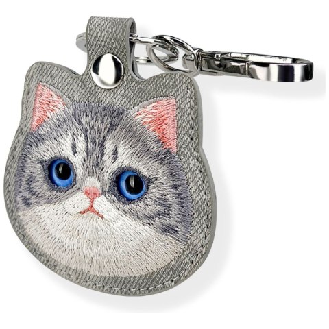 NIMMY etui na lokalizator / brelok BIG EYED PET 2.0 Cat szary