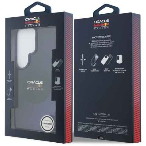 RED BULL futerał do SAMSUNG S26 Ultra RBHMS26L24HGDSV (Magnetic Double Layer PC Blended Lines) navy