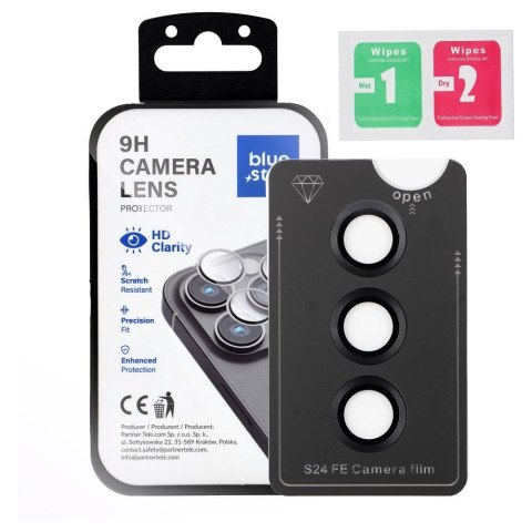 Szkło na aparat BLUE STAR Easy Install do SAMSUNG S24 FE czarne