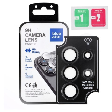 Szkło na aparat BLUE STAR Easy Install do SAMSUNG S26 ULTRA czarne