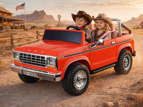 Auto na akumulator Dwu Osobowy Klasyczny Ford Bronco Autko Pickup PA0338