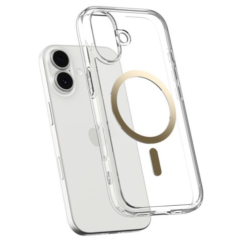SPIGEN futerał ULTRA HYBRID MAG kompatybilny z MagSafe do IPHONE 17 clear gold