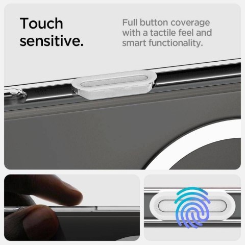 SPIGEN futerał ULTRA HYBRID "T" MAG kompatybilny z MagSafe do IPHONE 16 Pro white