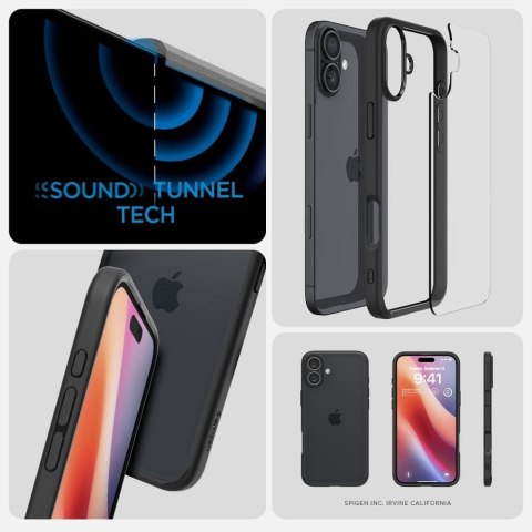 SPIGEN futerał ULTRA HYBRID do IPHONE 16 matte black