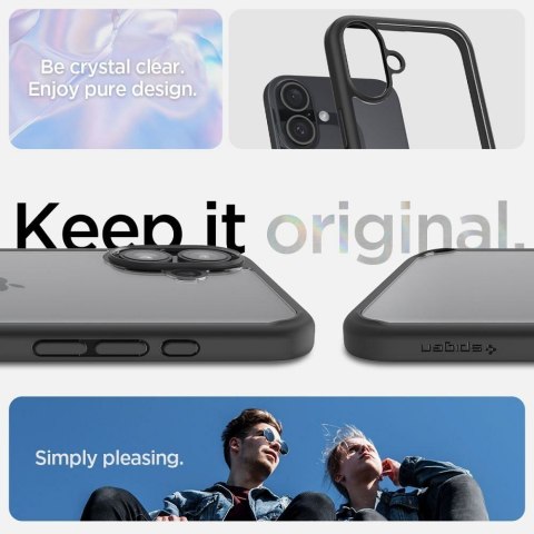SPIGEN futerał ULTRA HYBRID do IPHONE 16 matte black
