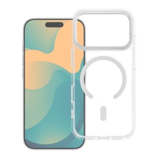 Futerał do iPhone 17 PRO Frame Clear Hybrid Mag Cover zgodny z MagSafe transparentny