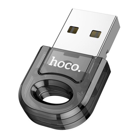 Adapter USB A bluetooth Hoco UA28 transparentny czarny
