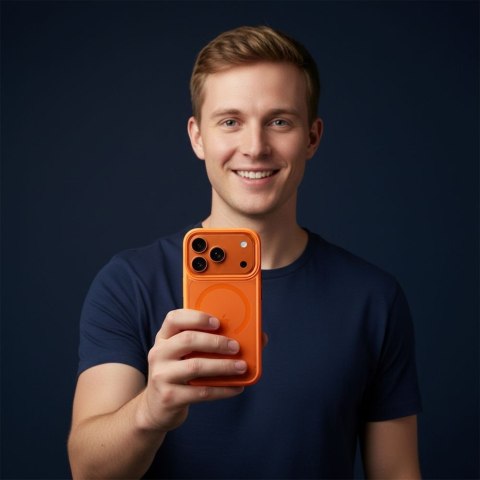 ROAR futerał MAG BUMPER kompatybilny z MagSafe do IPHONE 17 Pro pomarańczowy