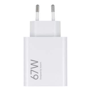 XIAOMI oryginalna ładowarka sieciowa USB A QC3.0 3A 67W MDY-12-EH biała bulk