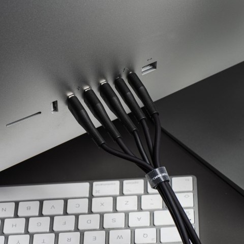 Kabel USB C do USB C Forcell F-Energy QC4.0 PD 3A 60W Silicone 1 m C344 czarny