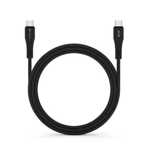 Kabel USB C do USB C Forcell F-Energy QC4.0 PD 3A 60W Silicone 1 m C344 czarny