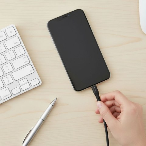 Kabel USB C do USB C Forcell F-Energy QC4.0 PD 3A 60W Silicone 1 m C344 czarny