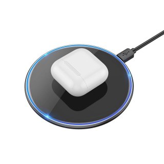 Ładowarka indukcyjna Hoco 2A 15W z podświetleniem CW6 PRO czarna