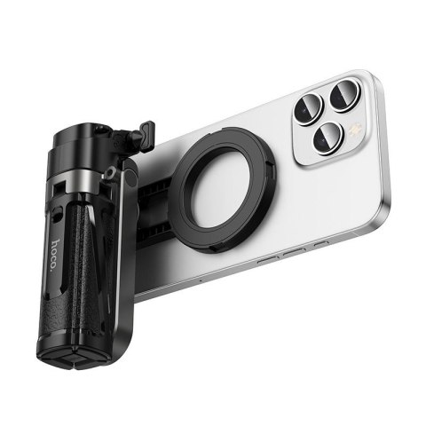 Live stand Hoco z magnetycznym oraz uniwersalnym mocowaniem z pilotem bezprzewodowym K27 PRO czarny